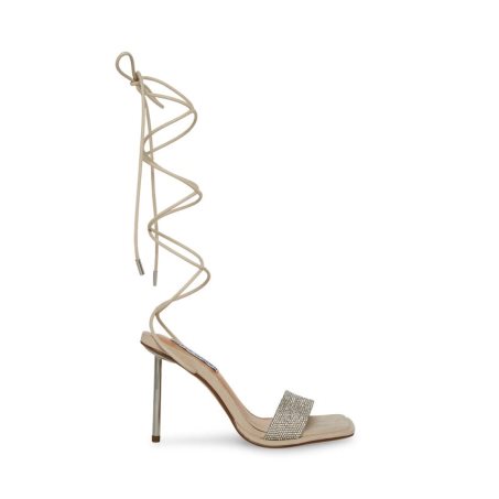 Beige Steve Madden Karly Women's Heels Sandals | PH 6475WXT